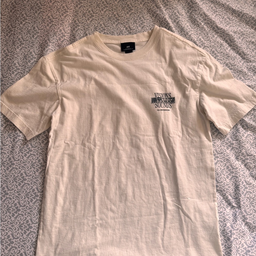 H&M Cream Short Sleeve Tee
